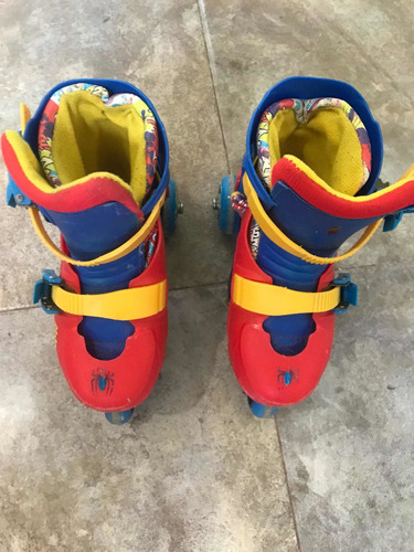 Patines De Spiderman Para Niño Ajustables Hasta La Talla 30