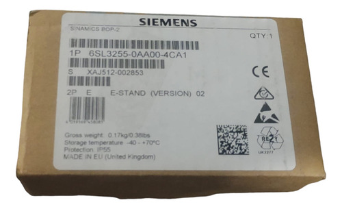 Interfaz Bop-2 6sl3255-0aa00-4ca1 Panel De Operación Siemens