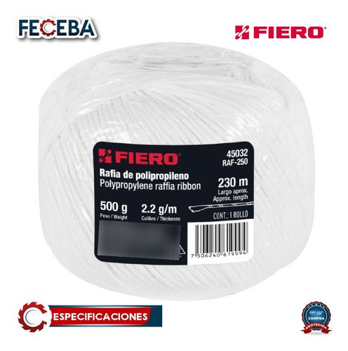 Rollo De Rafia De 230 M Colores Surtidos