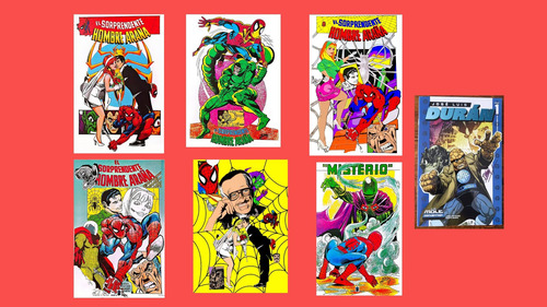 Set 8 Prints Jl Duran 1 Artbook De La Mole Spiderman (Usado)