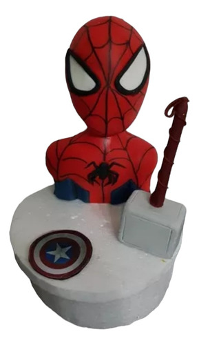Adorno Para Torta De Spiderman Hombre Araña Foto 1