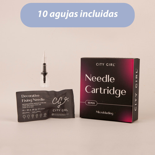 Dermografo Digital City Girl Tactil Dermapen + 10 Agujas