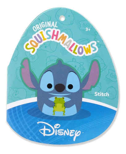Peluche Disney Stitch Squishmallow 16cm Color Stitch Rana