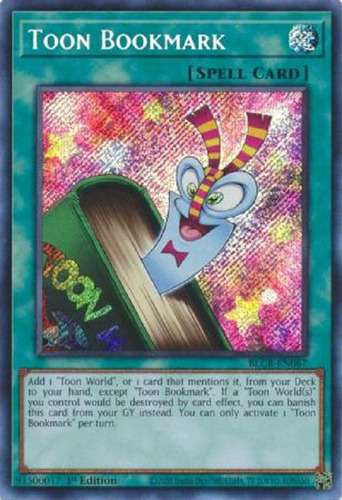 Marcalibros Toon Secret Raro Yugioh