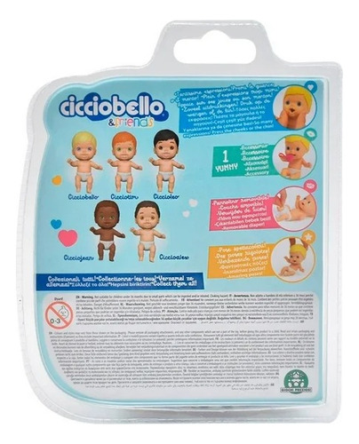 Muñeco Cicciobello Amicicci Varios Colores 1 Pza Jwzs-68
