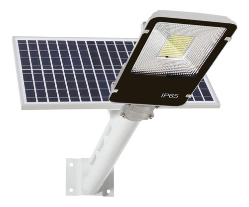 Luminaria Pastoral Solar Led 100w Cn Panel Y Control Remoto