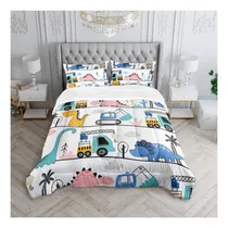 Comprar Juego De Ropa De Cama Blanca De Dibujos Animados De Dibujos