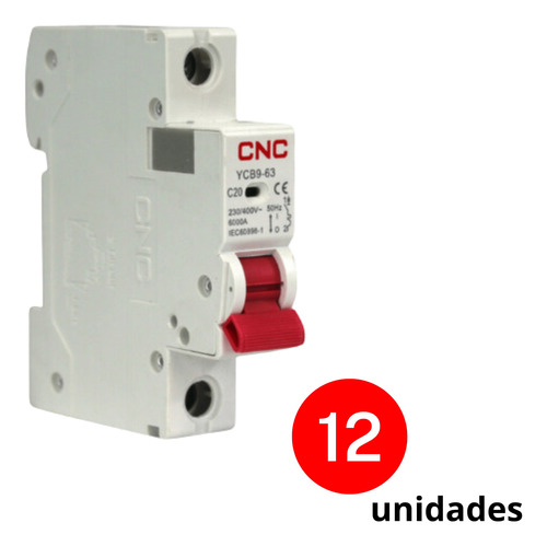 Pack - 12 Int. Automatico Cnc 1x20a 6ka C