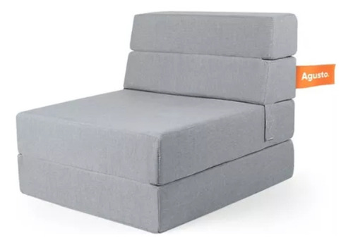 Sofa Cama Individual Agusto ® Sillon Plegable Color Gris claro