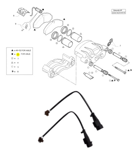 Sensor De Desgaste De Pastillas De Freno Nexpro 500041157