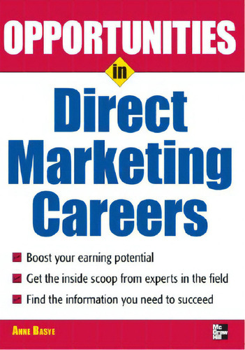 Opportunties In Direct Marketing, De Basye, Anne. Editorial Mcgraw Hill Book Co, Tapa Blanda En Inglés