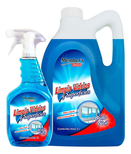 Limpiador Para Vidrios Con Triger Member's Choice 5l