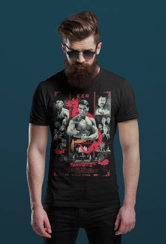 Camiseta Cine Clasico Bloodsport Contacto Sangriento N1