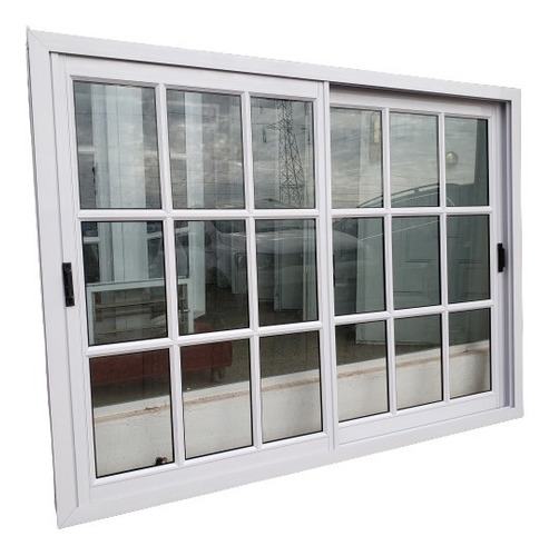 Ventana De Aluminio 150x90 Vidrio Repartido