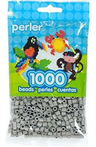 Canutillos  Para Artesanias Perler Beads 1000u Gris