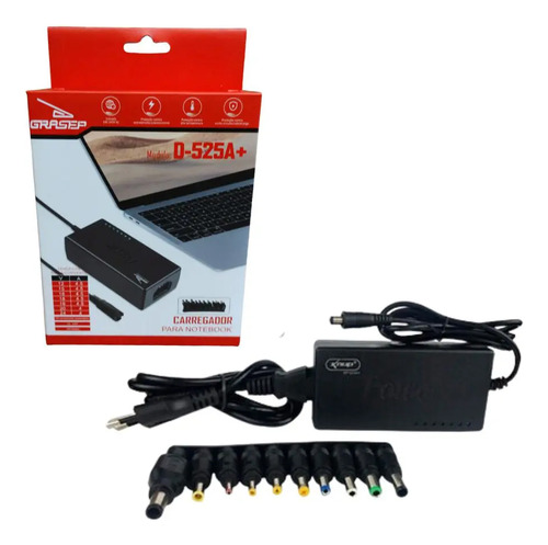 Fonte Carregador Universal Para Notebook 120w Grasep D-525a+