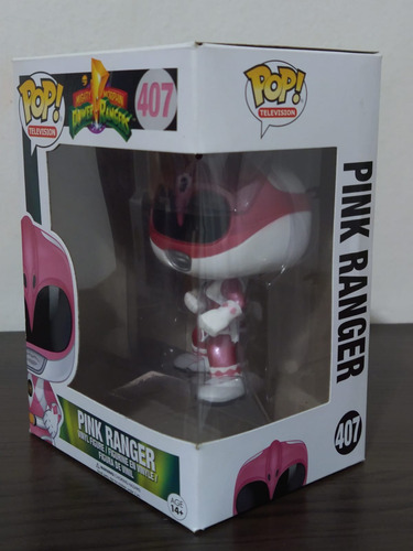 Funko Pop Pink Ranger 407 (metálico) Power Rangers Kimberly