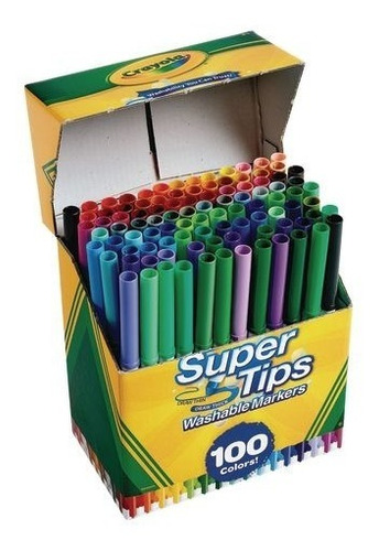 Crayola 100 Super Tips Plumines Plumones Original Importados