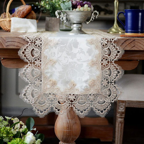 Artable Encaje Mesa Runner Macrame Casa Rural Boho Navidad R