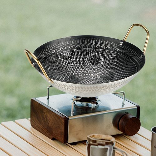 Kadhai Kadai Olla Hotpot Acero Inoxidable Diámetro 26 Cm