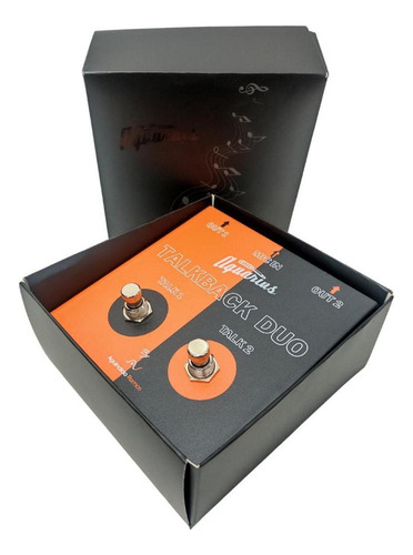 Pedal Talk Back Duo Chave Sem Trava Cabos Aquarius Cor Cinza-escuro