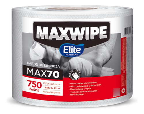 Elite Maxwipe Paños De Limpieza Max70 750 Unid