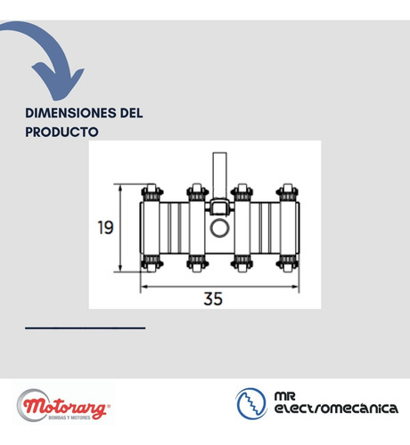 Limpiafondo Pileta Flexible De 8 Ruedas Motorarg - 35 Cm.