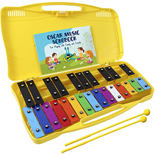 Xilófono Glockenspiel | 25 Teclas De Metal Coloridas N...