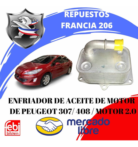 Enfriador De Aceite Para Peugeot 307/408 Motor 2.0