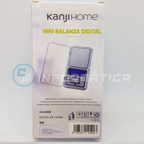 Imagen 3 de 10 de Balanza Digital Precisión 01 A 300 Gramos Joyero Kanji