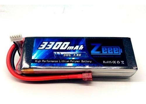 Bateria De Lipo 7,4v 3300mah 30c Soft Case Com Plugue Deans