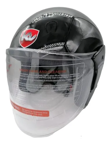 Comenzar Lágrima autopista Casco Kurazai 3/4 C/ Visera (negro) Bld-286 Modelo Qlk52 | TU MOTOCICLETA