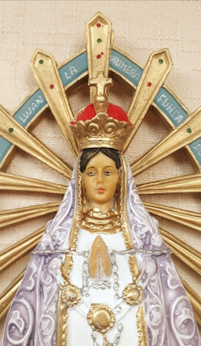 Vírgen De Luján Del Tiempo Irrompible Pvc 30 Cm