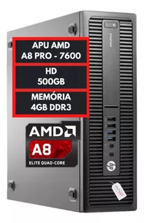 Computador Escritorio Casa Amd A8 8gb Ddr3 Hd 500 Gb Wifi Hd