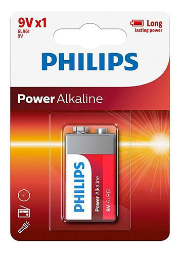 Bateria Alcalina Philips 9v 6lr61