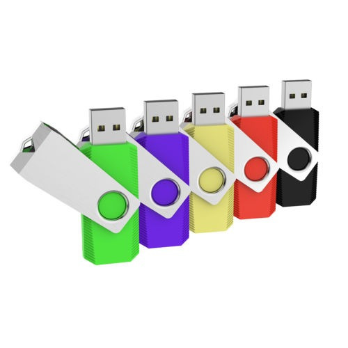 5 Colores Antideslizante Giratorio 8 Gb Usb 2.0 Flash Drives