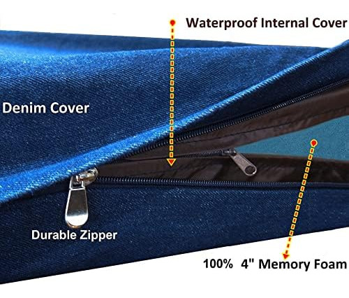 Dogbed4less Cama Ortopédica Extragrande De Espuma Viscoelást