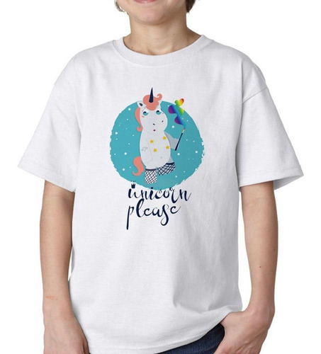 Remera De Niño Unicorn Pleage Varita Magica