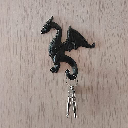 Dragon Vintage Cast Iron Hooks Hangers For Wall Hanging...