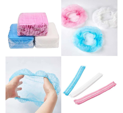 Cofia Gorro Plisado Desechable 200 Pzas - Plisado Cofias