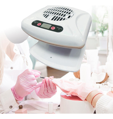 Air Nail Fan Blow Dryer Soplador Esmalte Uñas Blanco