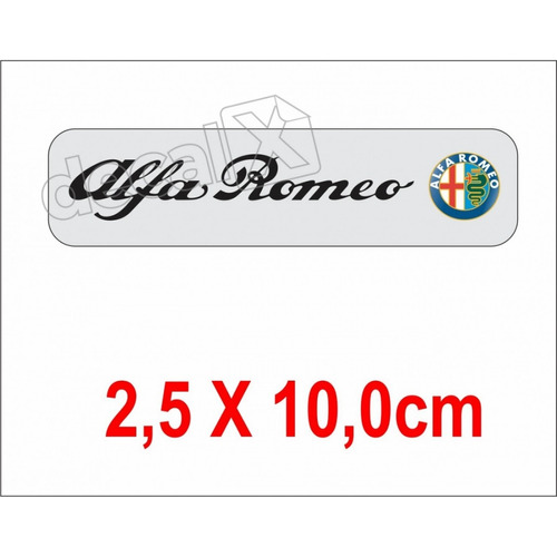 Emblema Adesivo Resinado Alfa Romeo Res8