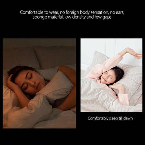 Imagen 3 de 3 de Tapones Oidos Dormir Bien Aislar Ruido 1 Par + 10 Esponjas