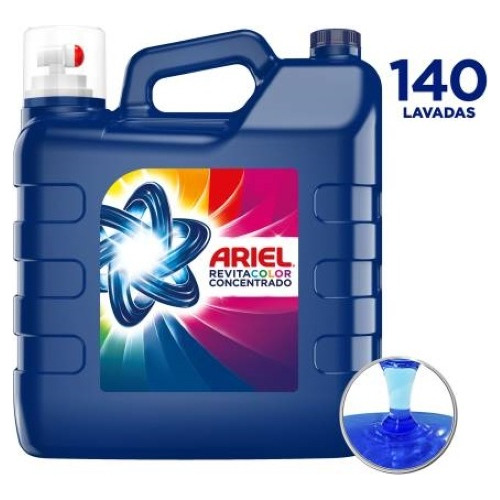 Detergente Liquido Ariel Revitacolor 8.5 L Mas Ahorro
