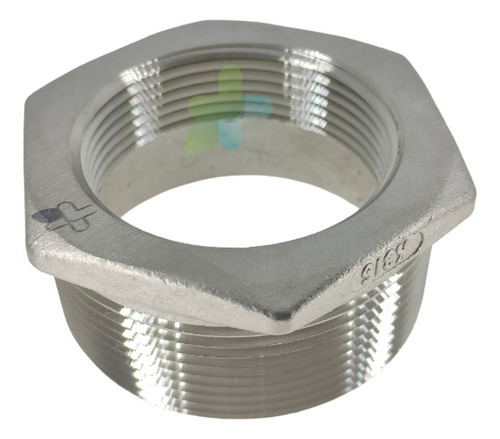 Conexión Reducción Bushing 2 A 1 1/2 En Acero Inoxidable 316