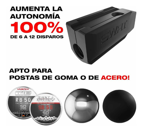 Imagen 3 de 10 de Cargador Rápido Pistola Umarex Hdp 50 Swat Airguns