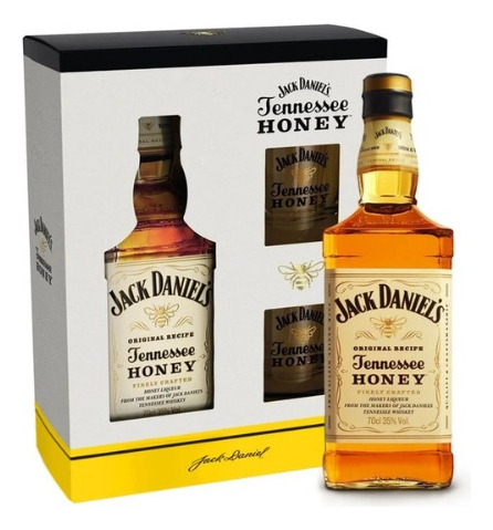 Kit Jack Daniel's Honey (750ml) + 2 Copos De Shot