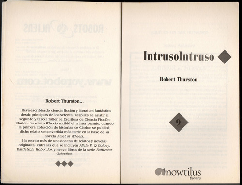 Intruso ; Robots & Aliens 9 Robert Thurston , Isaac Asimov. (Usado)