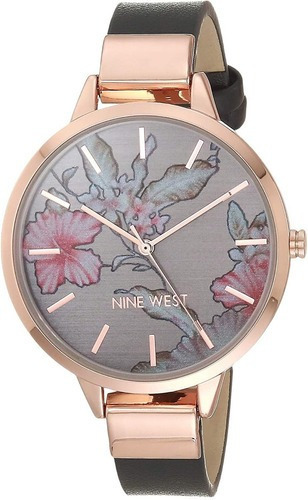 Reloj Mujer Nine West Cristal Mineral 38 Mm Nw/2044flgy
