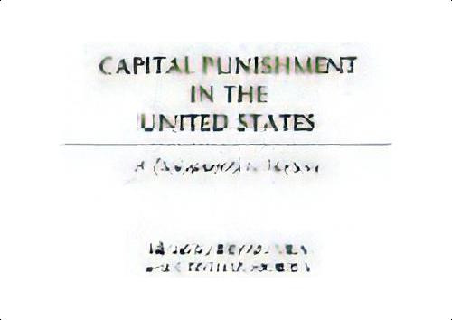 Capital Punishment In The United States : A Documentary History, De Cynthia Morris. Editorial Abc-clio, Tapa Dura En Inglés